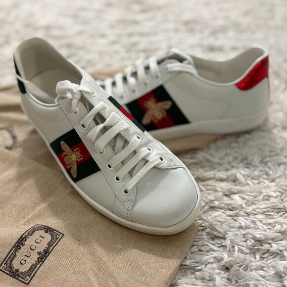 Gucci Ace Sneaker with Bee - Picture 1 of 7